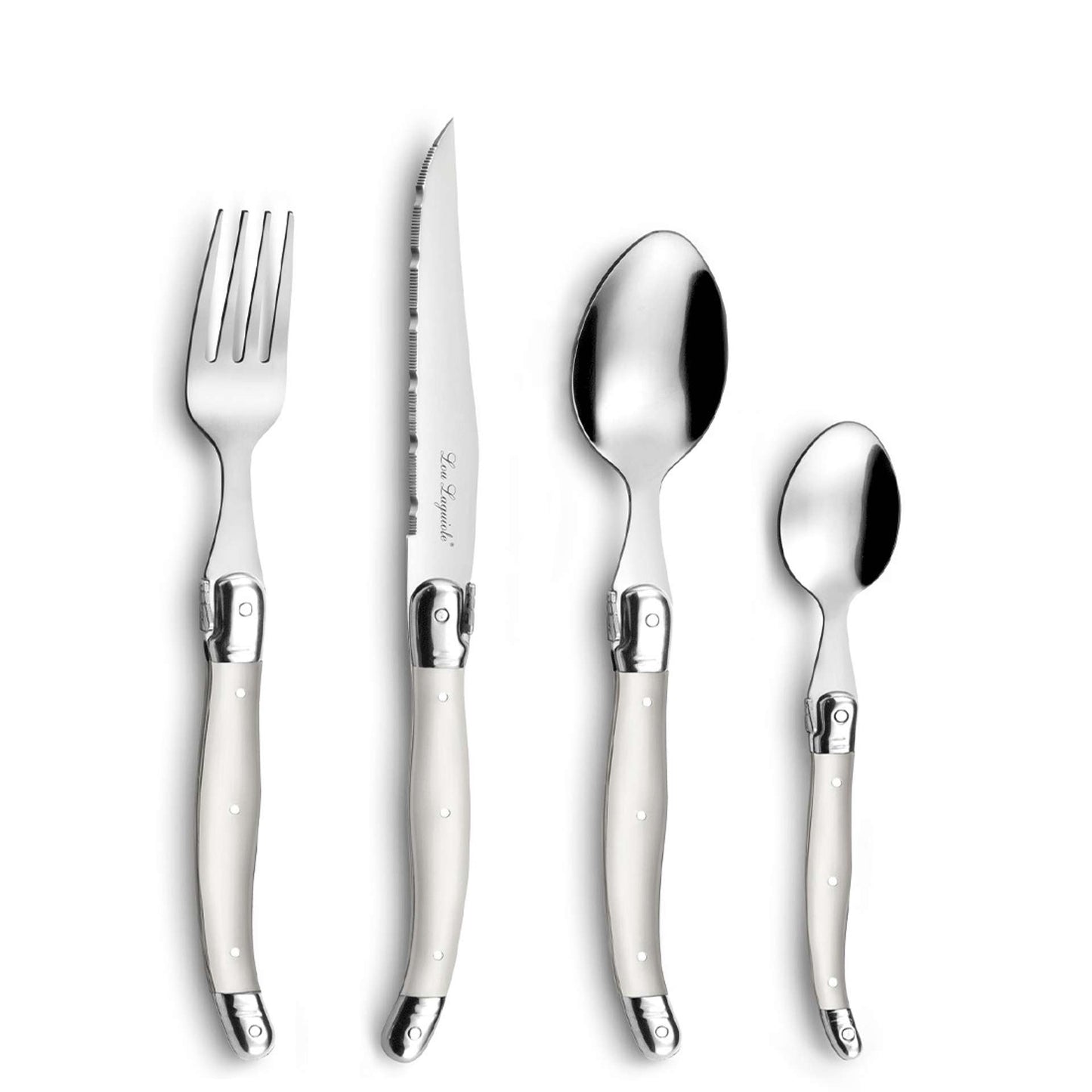 Tradition Cutlery Set - 6 Persons - 24 Pieces - Silver Colored