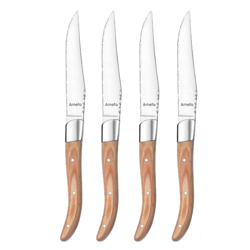 Royal Steak Steak knife set - 4 persons - 4-piece - Wood
