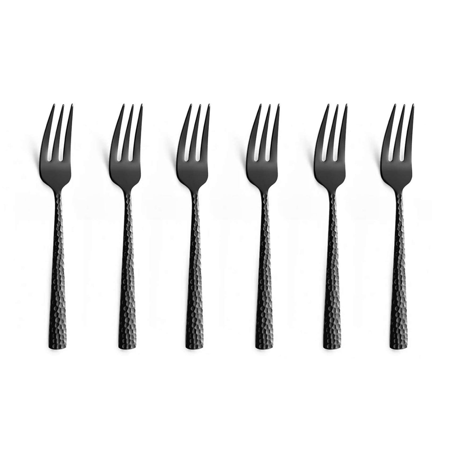 Felicity - Gebakvorkjes set - 6 Personen - 6-delig - Zwart