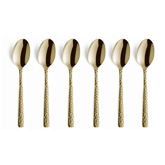 FELICITY - Mocca-/Espressolepels set - PVD - gehamerd
