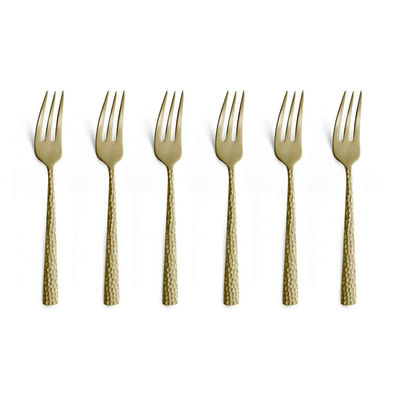 Felicity Pastry Fork Set - 6 Persons - 6-Piece - Champagne
