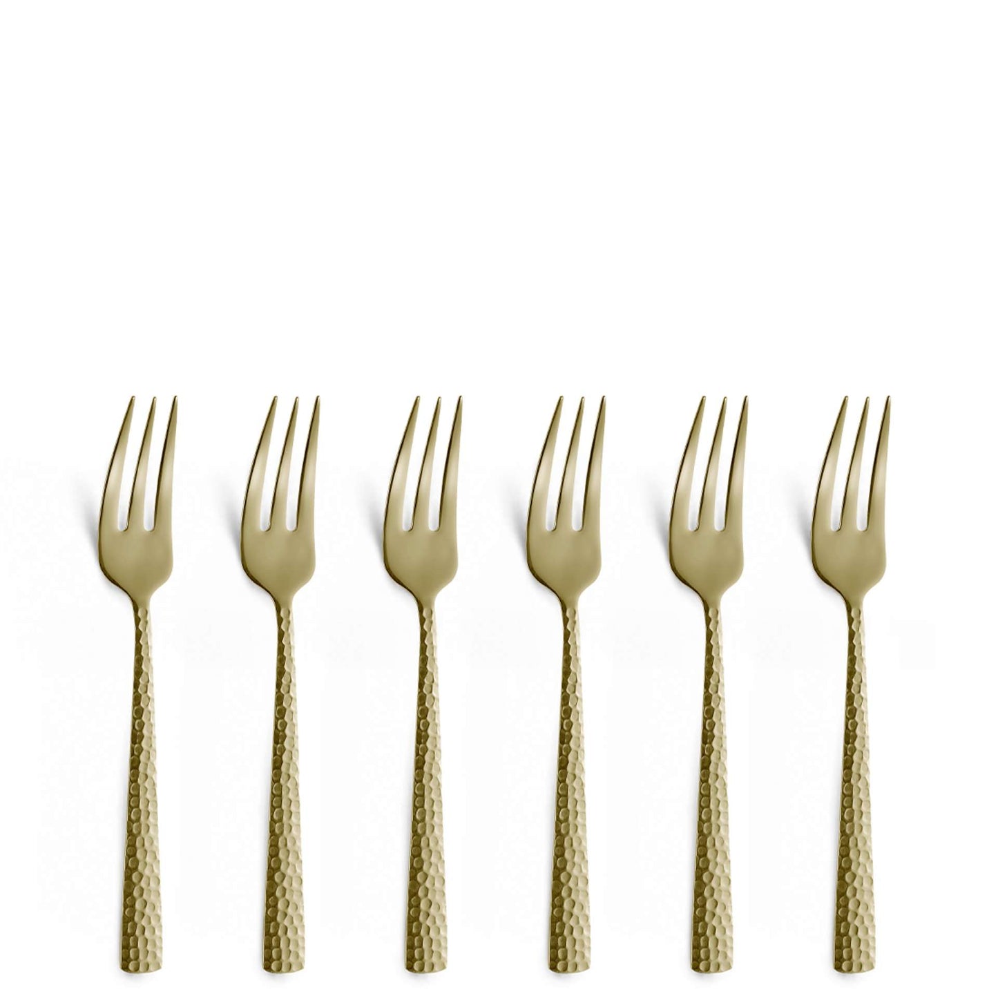 Felicity Pastry Fork Set - 6 Persons - 6-Piece - Champagne