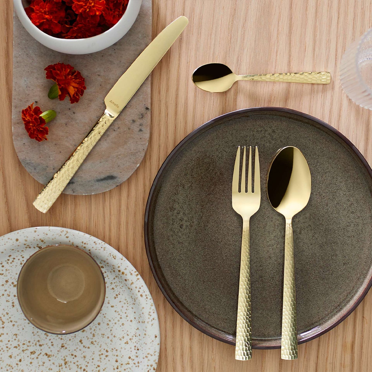 Felicity Cutlery Set - 6 Persons - 24 pieces - Champagne