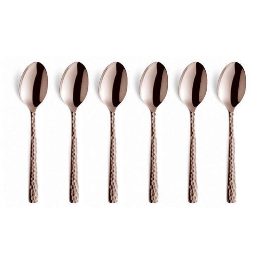 FELICITY - Mocca-/Espressolepels set - PVD - gehamerd