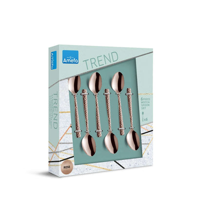 Felicity Mocca/Espresso spoon set - 6 Persons - 6-piece - Rose Champagne