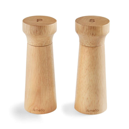 Modern Wood Salt and Pepper Mill Set - 2-piece - Wood