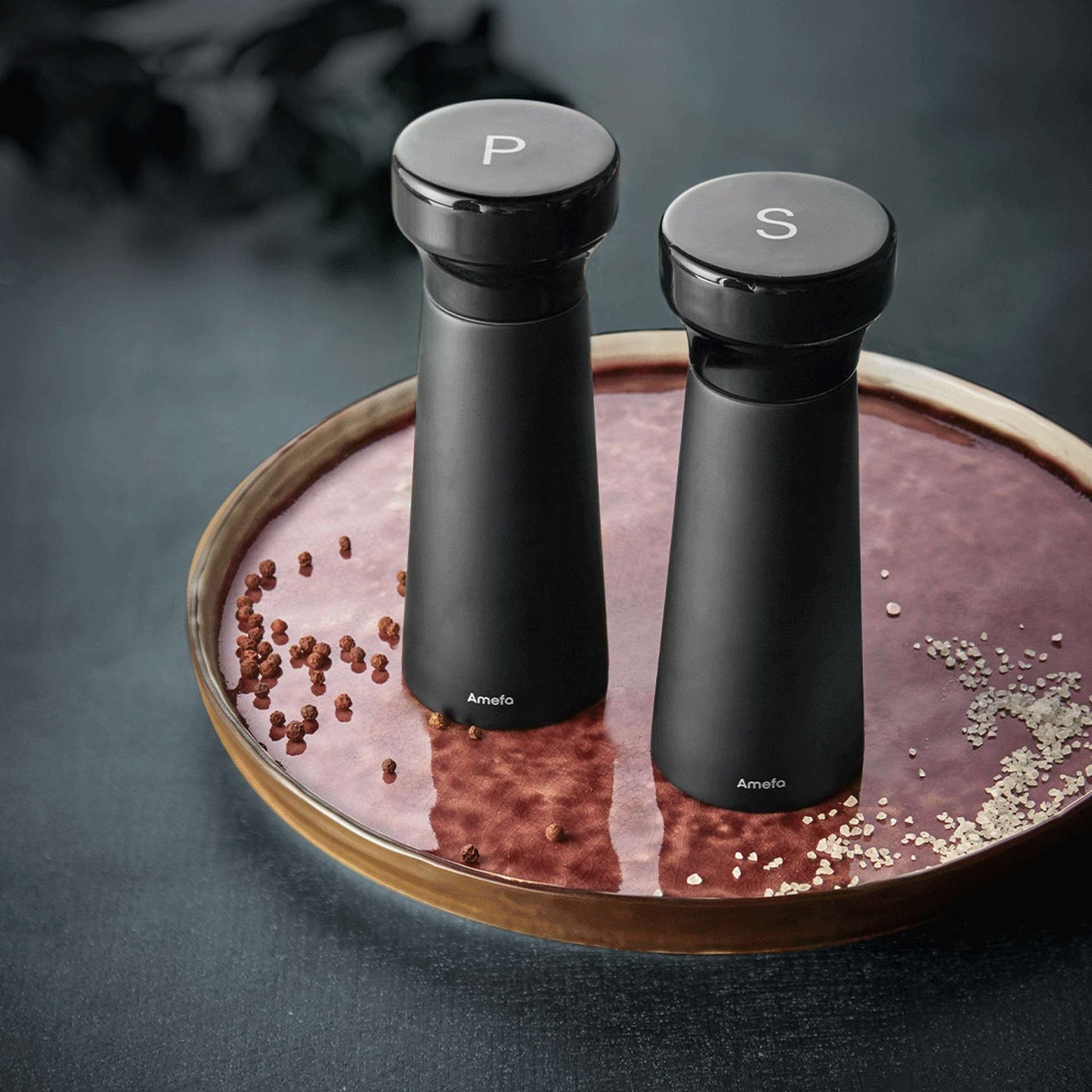 Modern Wood - Zout- en Pepermolen Set - 2-delig - Zwart