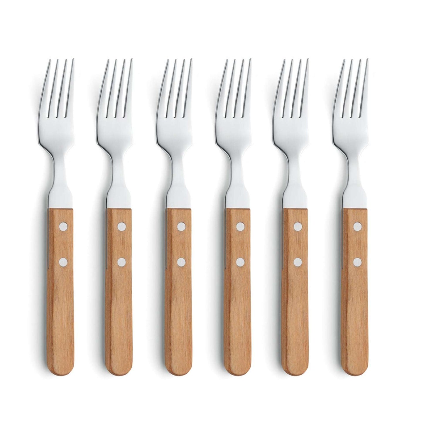 Pizza - Steakvorken set - 6 Personen - 6-delig - Hout