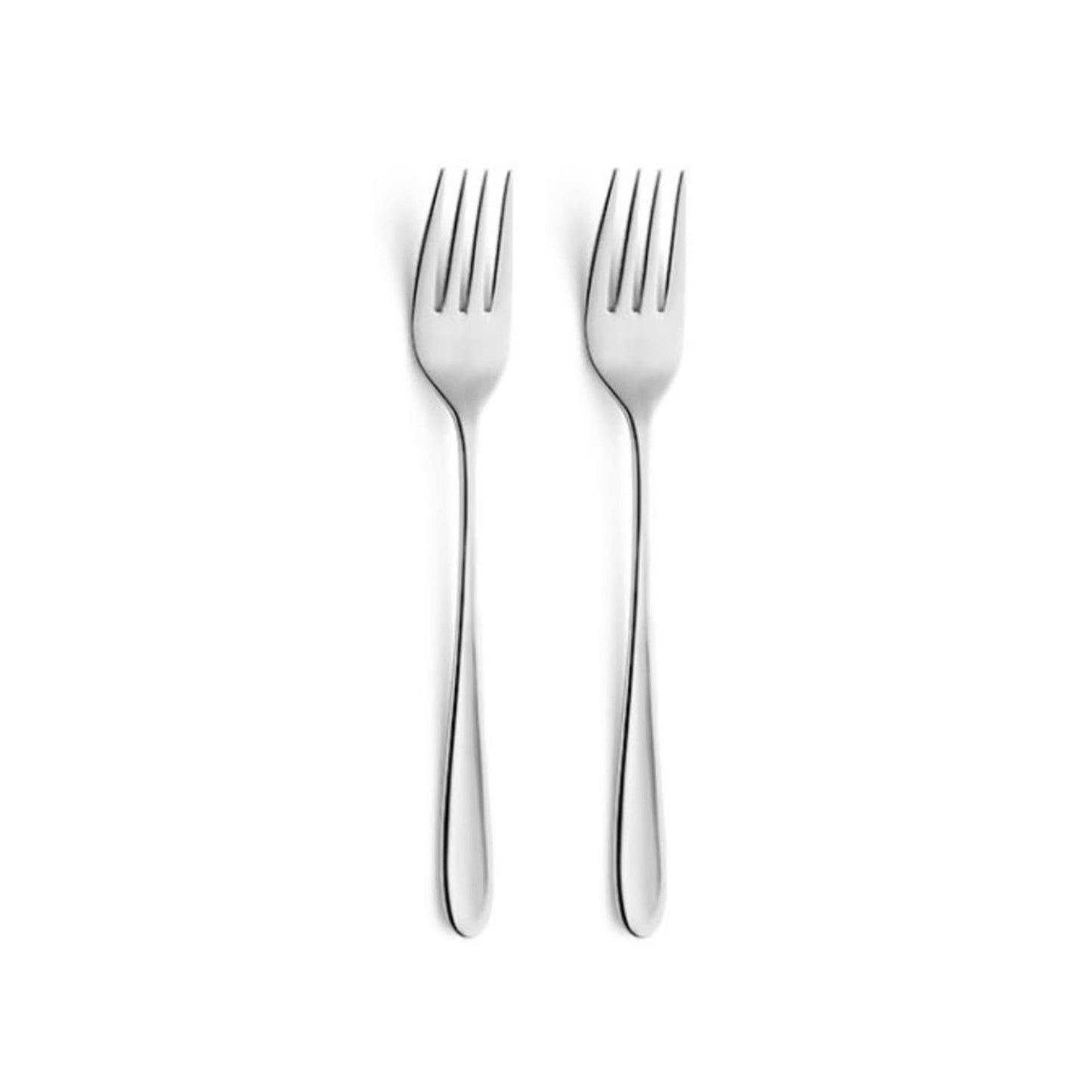 Monaco Table Fork Set - 2 Persons - 2-piece - Silver Colored