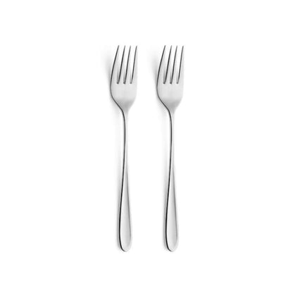 Monaco Table Fork Set - 2 Persons - 2-piece - Silver Colored