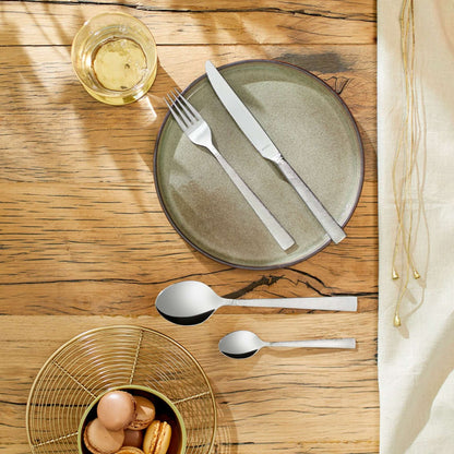 Jewel Cutlery Set - 24 Pieces - Silver Colored
