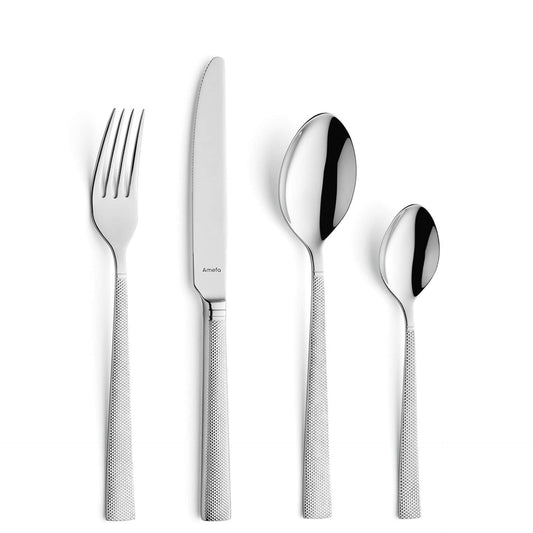 Jewel Cutlery Set - 6 Persons - 24 Pieces - Silver Colored