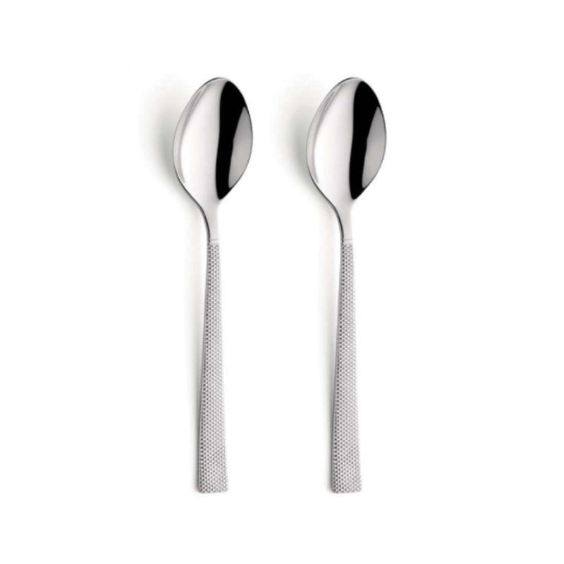 Jewel - Dessertlepels set - 2 Personen - 2-delig - Zilverkleurig