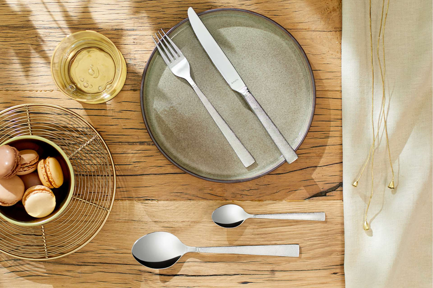 Jewel Dessert Fork Set - 2 Persons - 2-Piece - Silver Colored