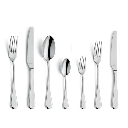 Drift Cutlery Set - 12 Persons - 84 Pieces - Silver Colored