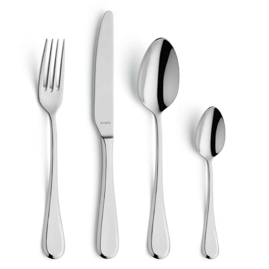Drift Cutlery Set - 6 Persons - 24 Pieces - Silver Colored