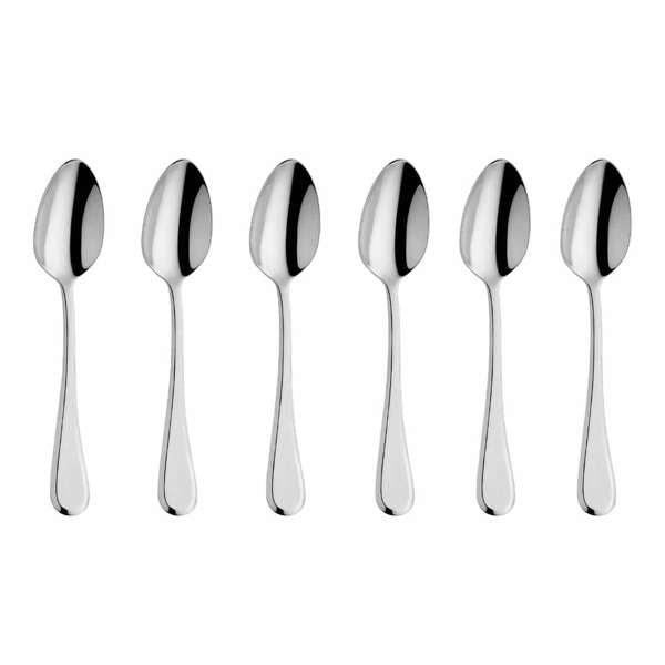 Drift Coffee Spoon Set - 6 Persons - 6-Piece - Silver Colored