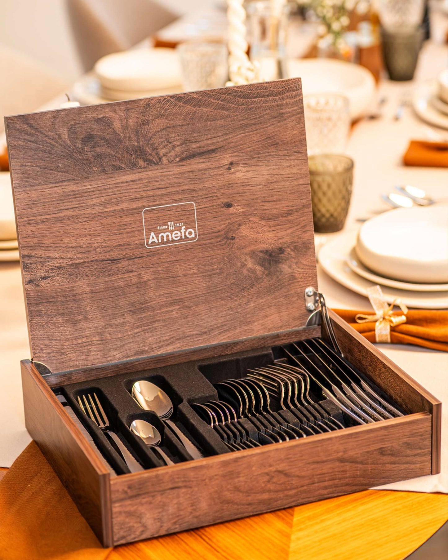 Sierra Cutlery Set - 6 Persons - 24 Pieces - Silver Colored