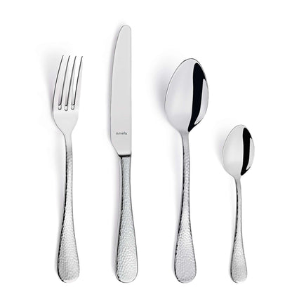 Sierra Cutlery Set - 6 Persons - 24 Pieces - Silver Colored