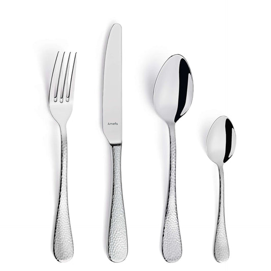 Sierra Cutlery Set - 6 Persons - 24 Pieces - Silver Colored