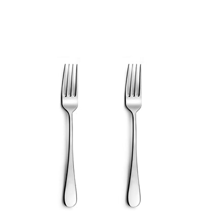 Venus Dessert Forks Set - 2-Piece - Silver Colored