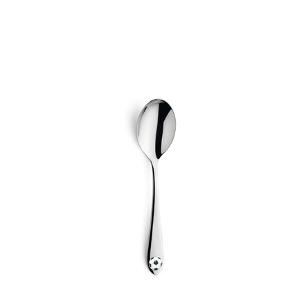 Footie Children's Cutlery Set - 1 Person - 3-piece - Silver-colored