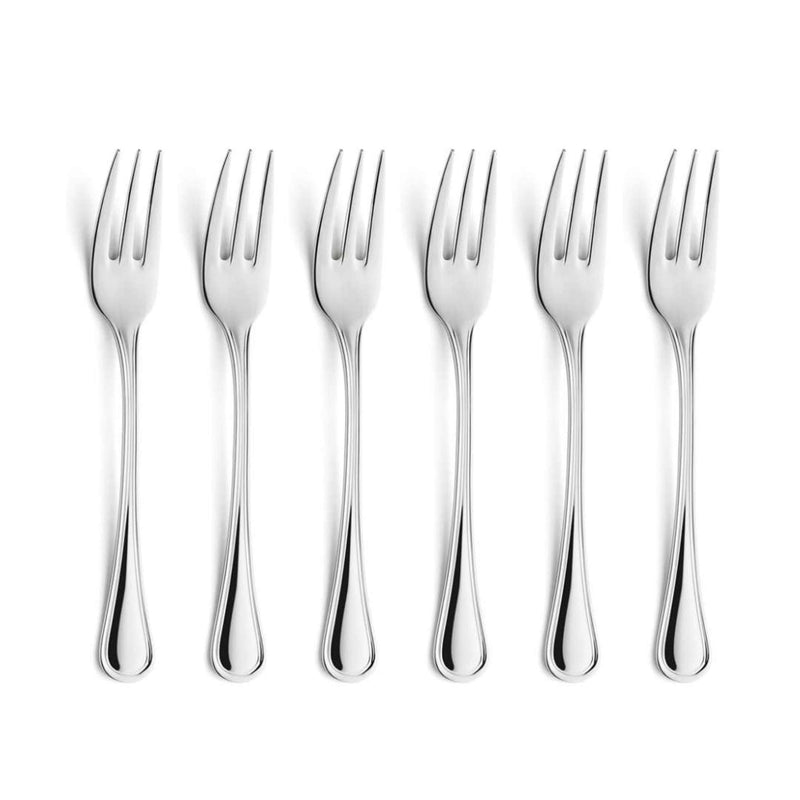 Haydn Pastry Fork Set - 6 Persons - 6-Piece - Silver Colored