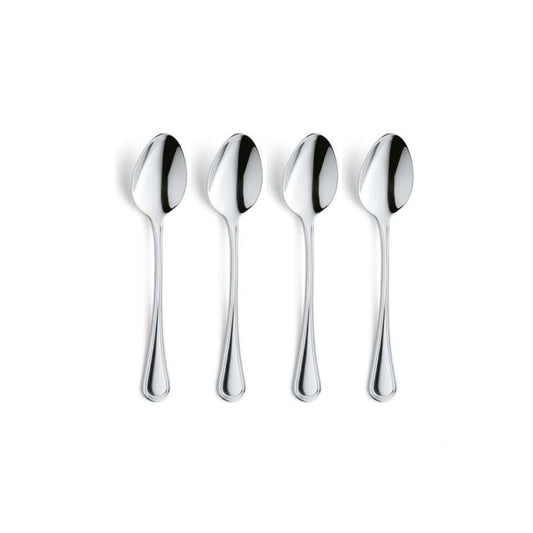 Haydn Coffee Spoon Set - 4 Persons - 4-Piece - Silver Colored