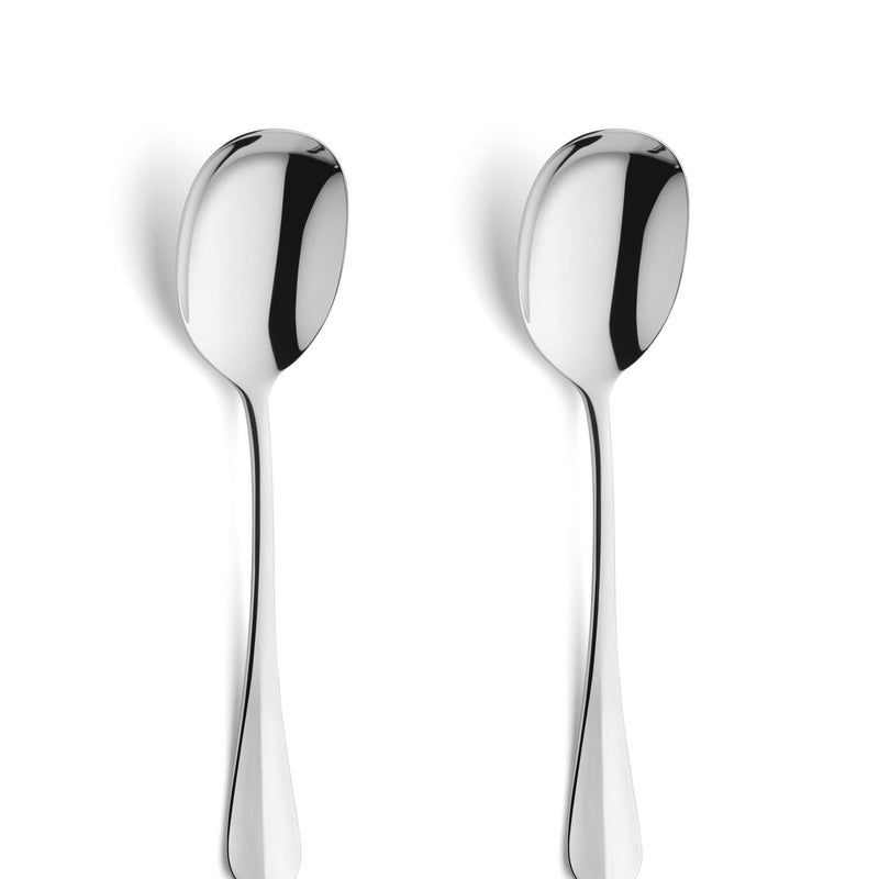 Baguette - Serveer Lepel Set - 2-delig - Zilverkleurig