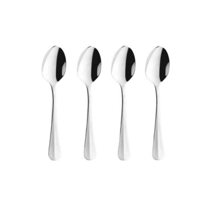 Baguette Koffielepels set - 4 Personen - 4-delig - Zilverkleurig