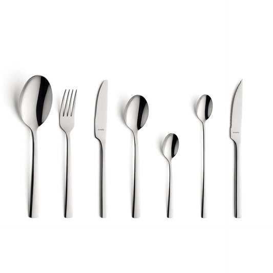 Manille Cutlery Set - 6 Persons - 42 Pieces - Silver Colored
