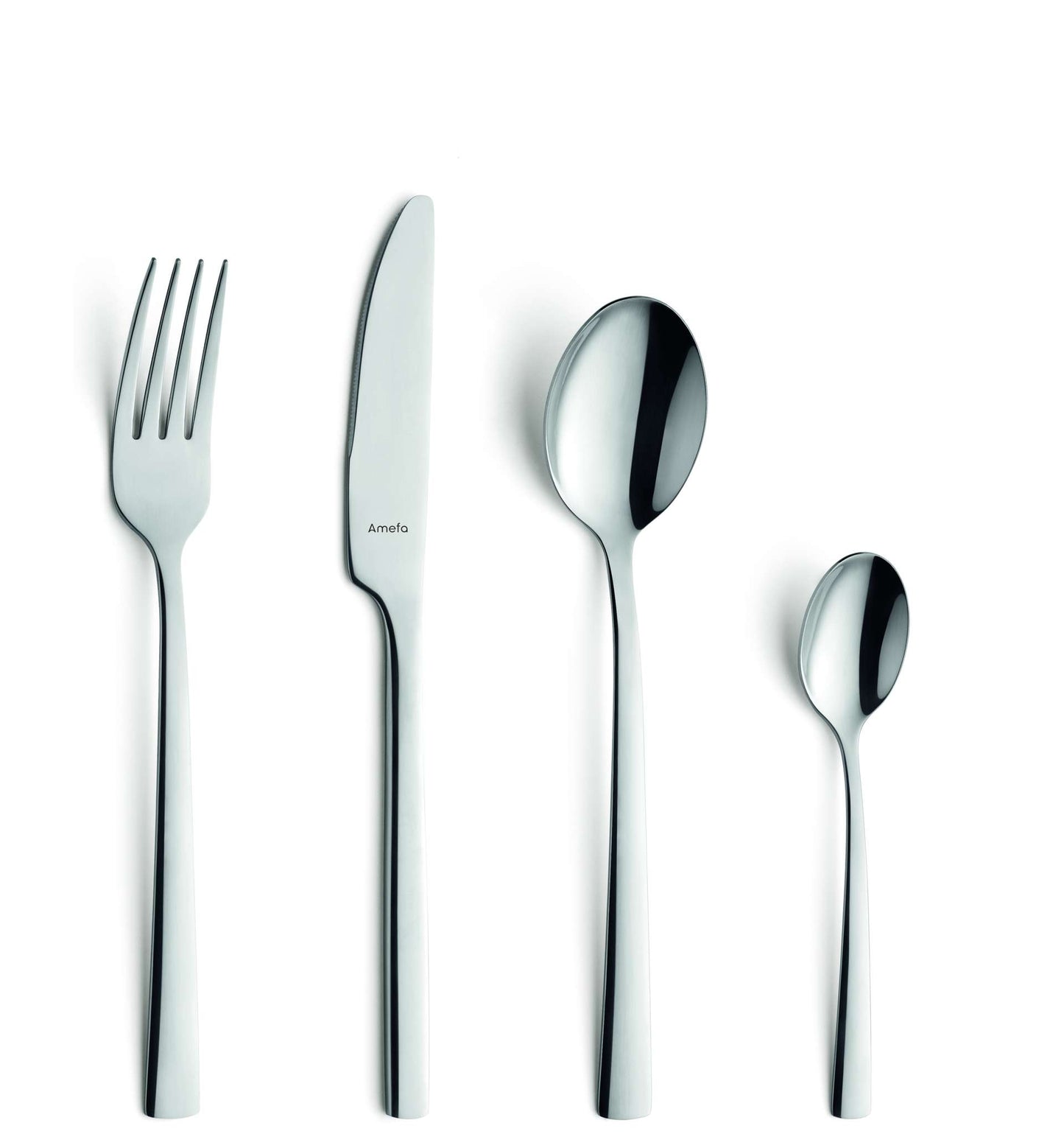 Manille Cutlery Set - 6 Persons - 24 Pieces - Silver Colored