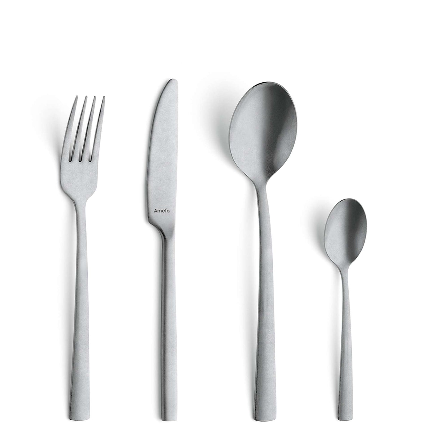 Manille Cutlery Set - 4 Persons - 16 Pieces - Silver Colored