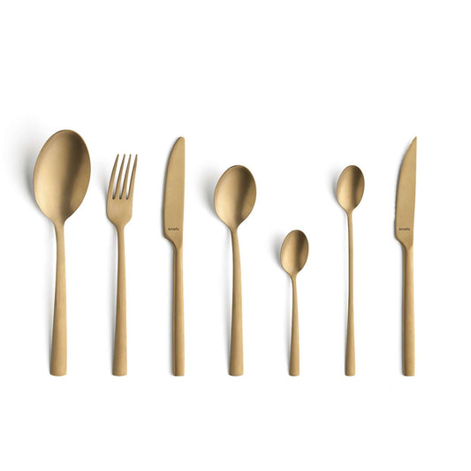 Manille Cutlery Set - 6 Persons - 42 Pieces - Gold