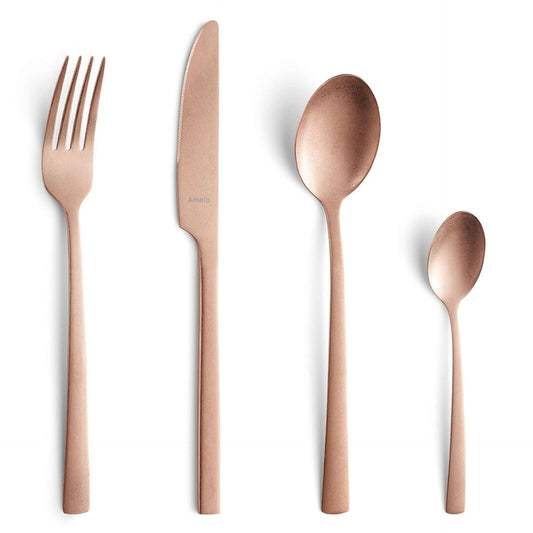 Manille Cutlery Set - 4 Persons - 16-piece - Copper