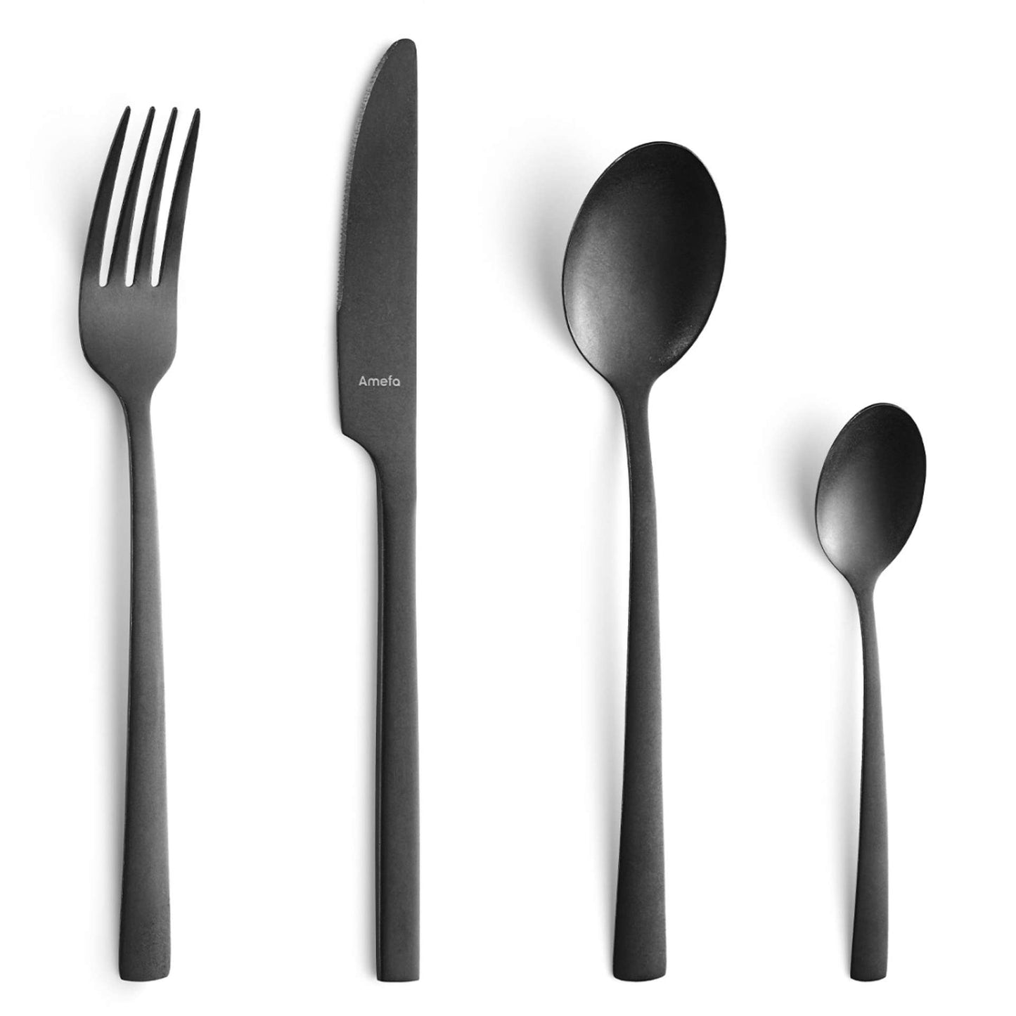Manille Cutlery Set - 4 Persons - 16 Pieces - Black