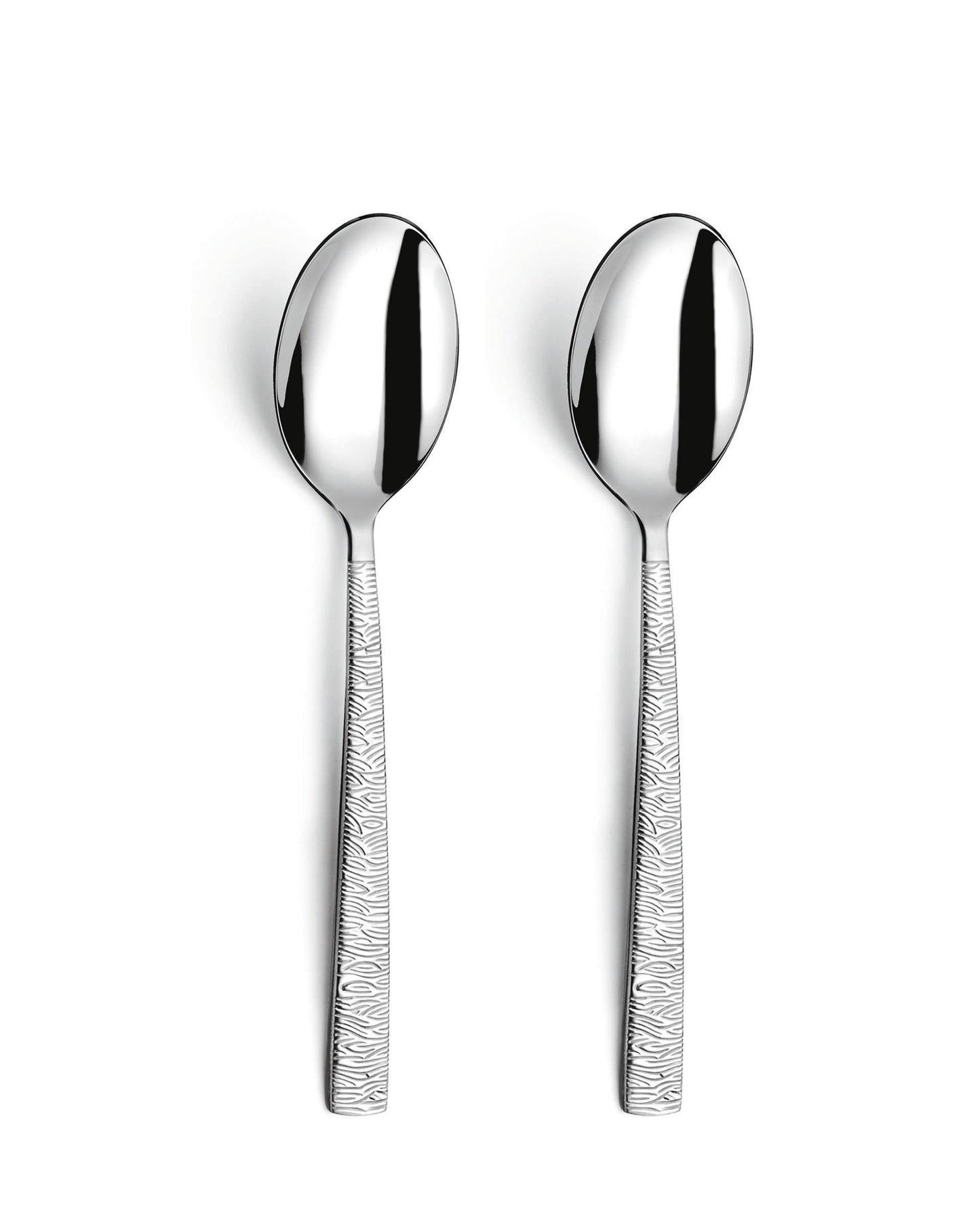 Havane Table Spoon Set - 2-piece - Silver Colored