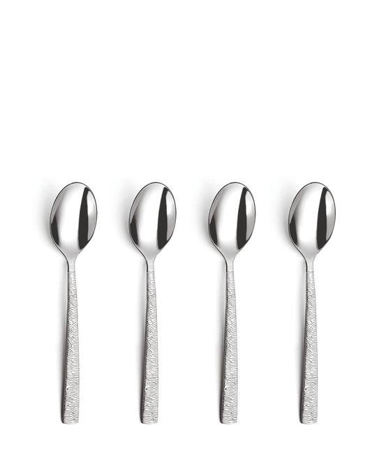 Havane Coffee Spoons Set - 4 Pieces - Silver Colored