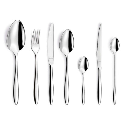 Ariane Cutlery Set - 6 Persons - 42 Pieces - Silver Colored