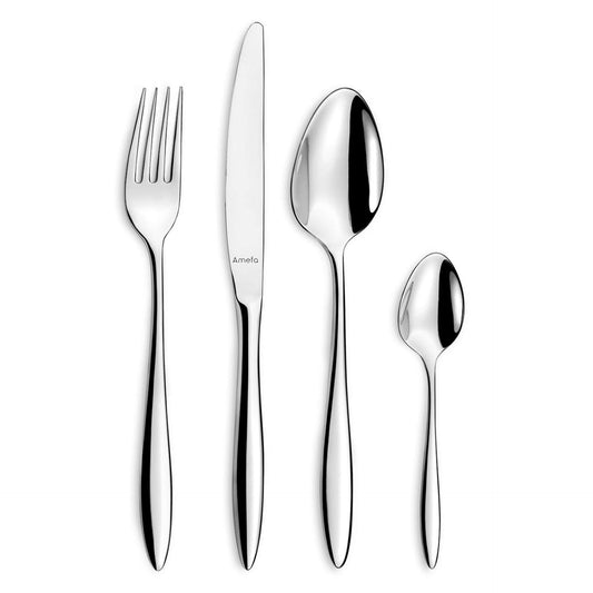 Ariane Cutlery Set - 6 Persons - 24 Pieces - Silver Colored