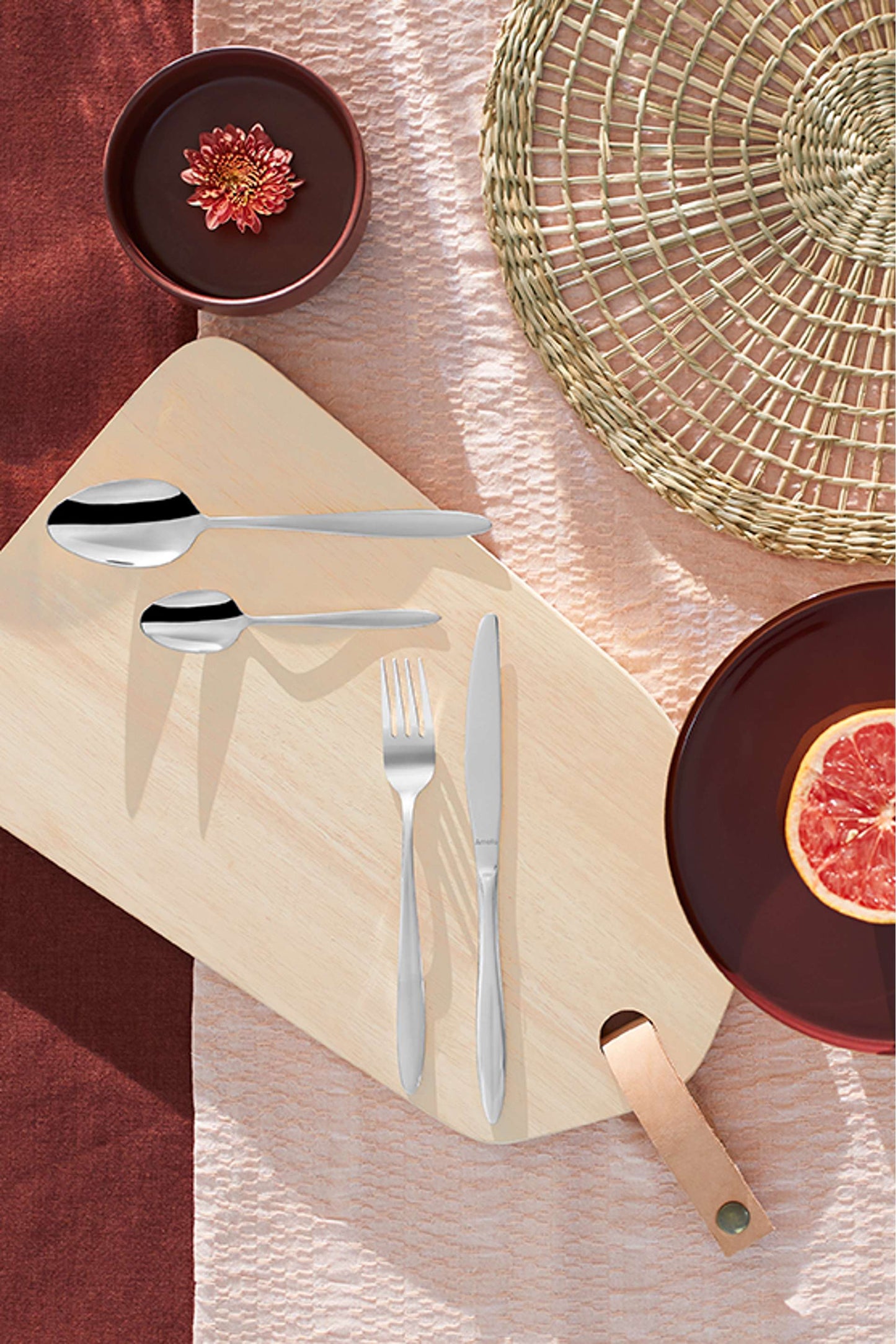 Ariane Cutlery Set - 6 Persons - 24 Pieces - Silver Colored