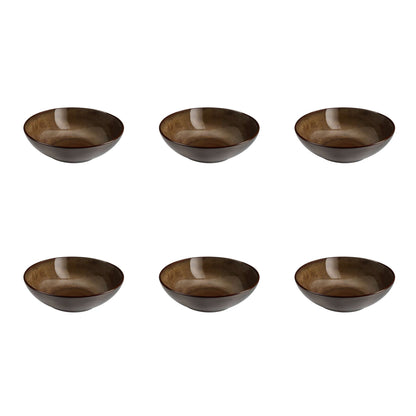 Salade- en pastabord 18 cm - 6-delig - Feeling bronze