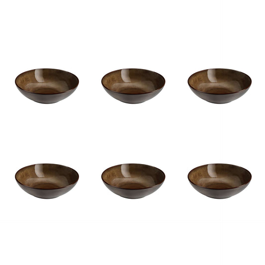 Salade- en pastabord 18 cm - 6-delig - Feeling bronze