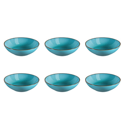 Salade- en pastabord 18 cm - 6-delig - Feeling turquoise
