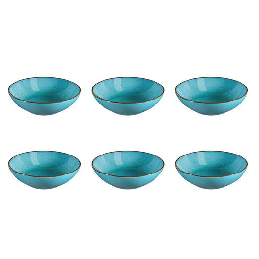 Salade- en pastabord 18 cm - 6-delig - Feeling turquoise