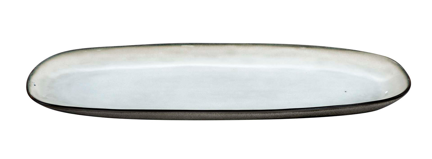 SHADOW NACRE - Grote ovale schaal 35,5 x 14 cm