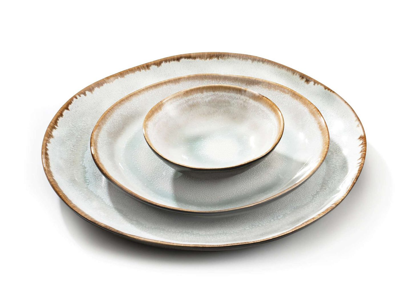 SHADOW AQUA - Dinerbord 28 cm (set van 6)
