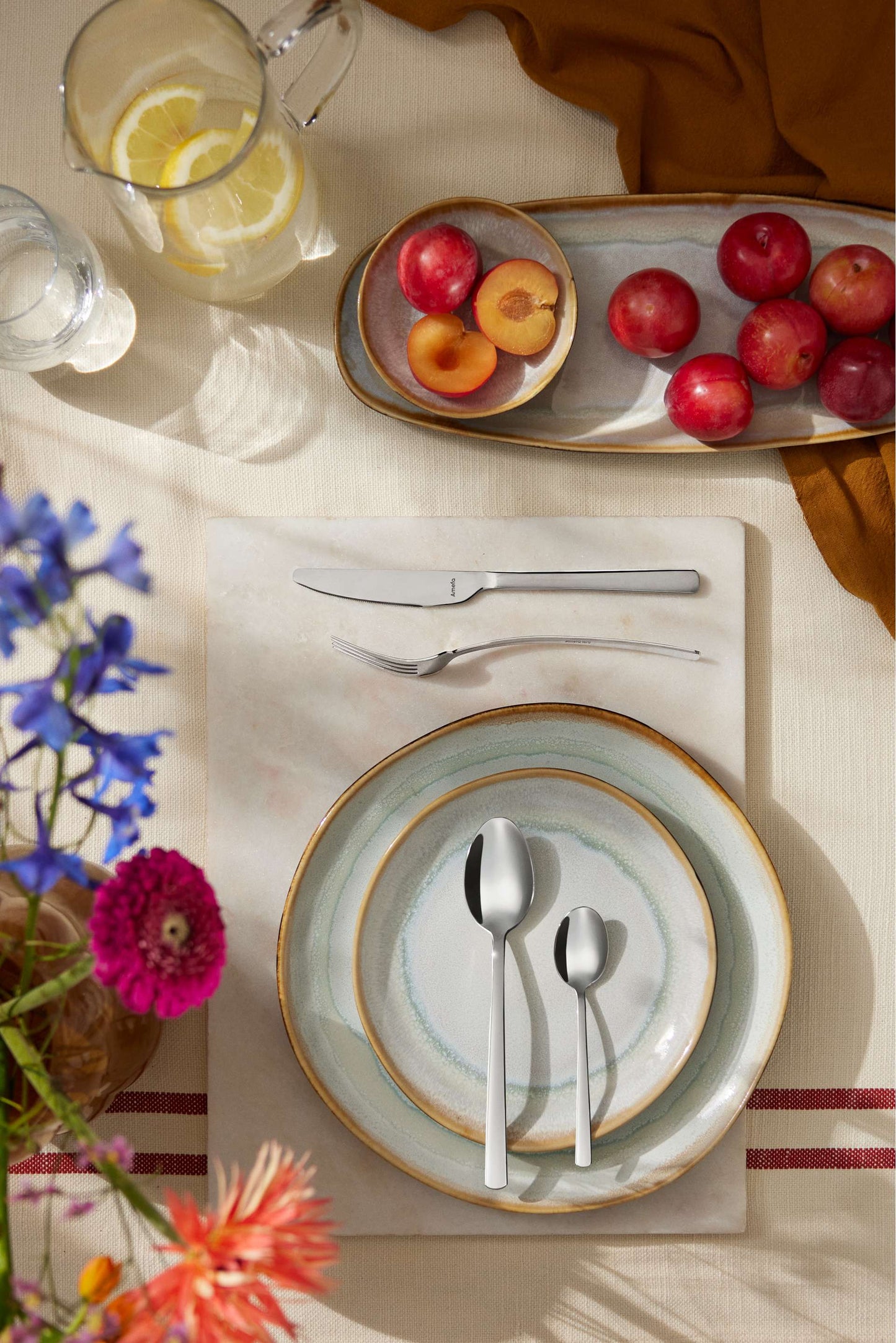 SHADOW AQUA - Dinerbord 28 cm (set van 6)