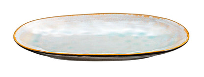 SHADOW AQUA - Extra grote ovale schaal 36 x 22 cm (set van 2)