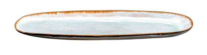 SHADOW AQUA - Grote ovale schaal 35,5 x 14 cm